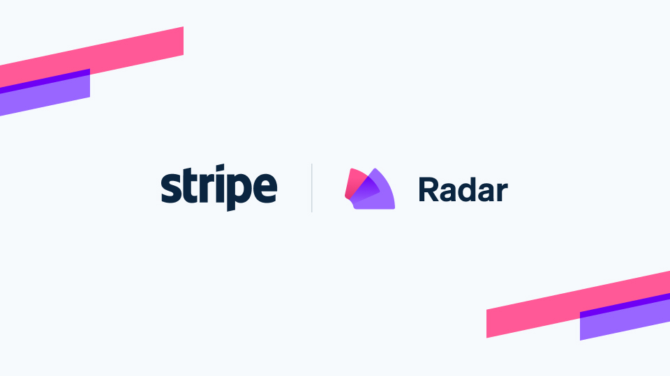 Image of the Stripe and Radar logos