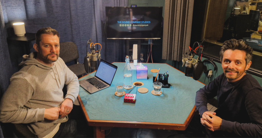 Daniel Henderson and Michael Porter sat together in the podcast booth