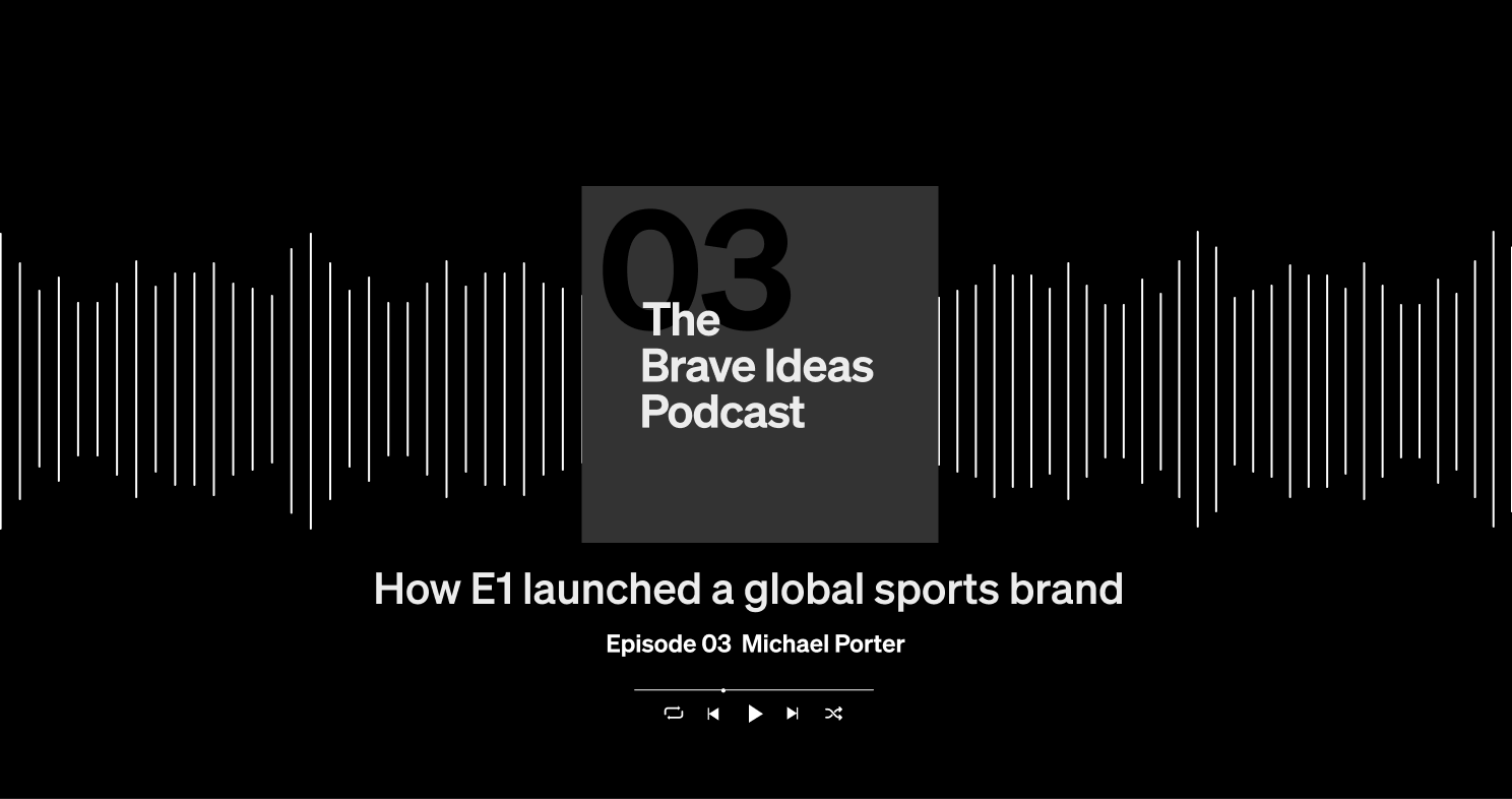 Header image featuring our podcast front cover, with title name, guest name